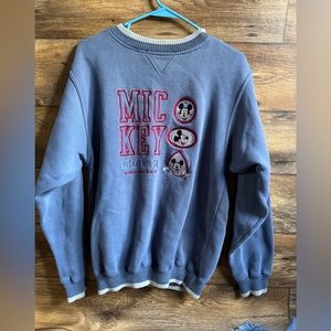 blue MICKEY vintage sweater